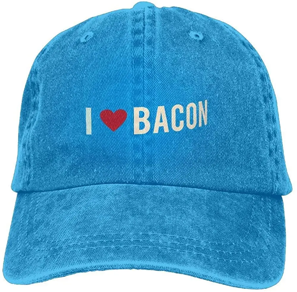 Баскетбольная бейсбольная Кепка bowlife из джинсовой ткани с надписью I Heart Bacon для
