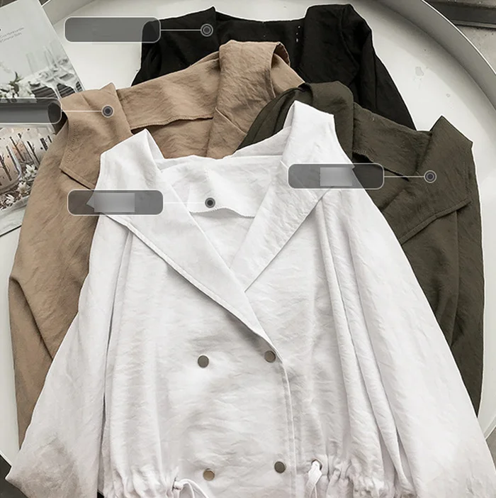 Модный женский плащ с капюшоном, весенний однотонный Кардиган с длинным рукавом, ветровка размера плюс, повседневные пальто на шнуровке