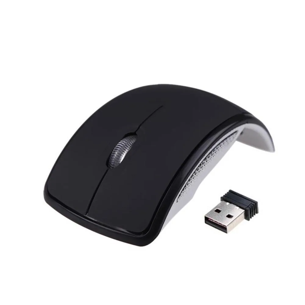 Ультратонкая 2,4 ГГц Складная Беспроводная Arc Оптическая мышь Мышь с ресивер Mini-USB для Pad PC ноутбук компьютер VH99