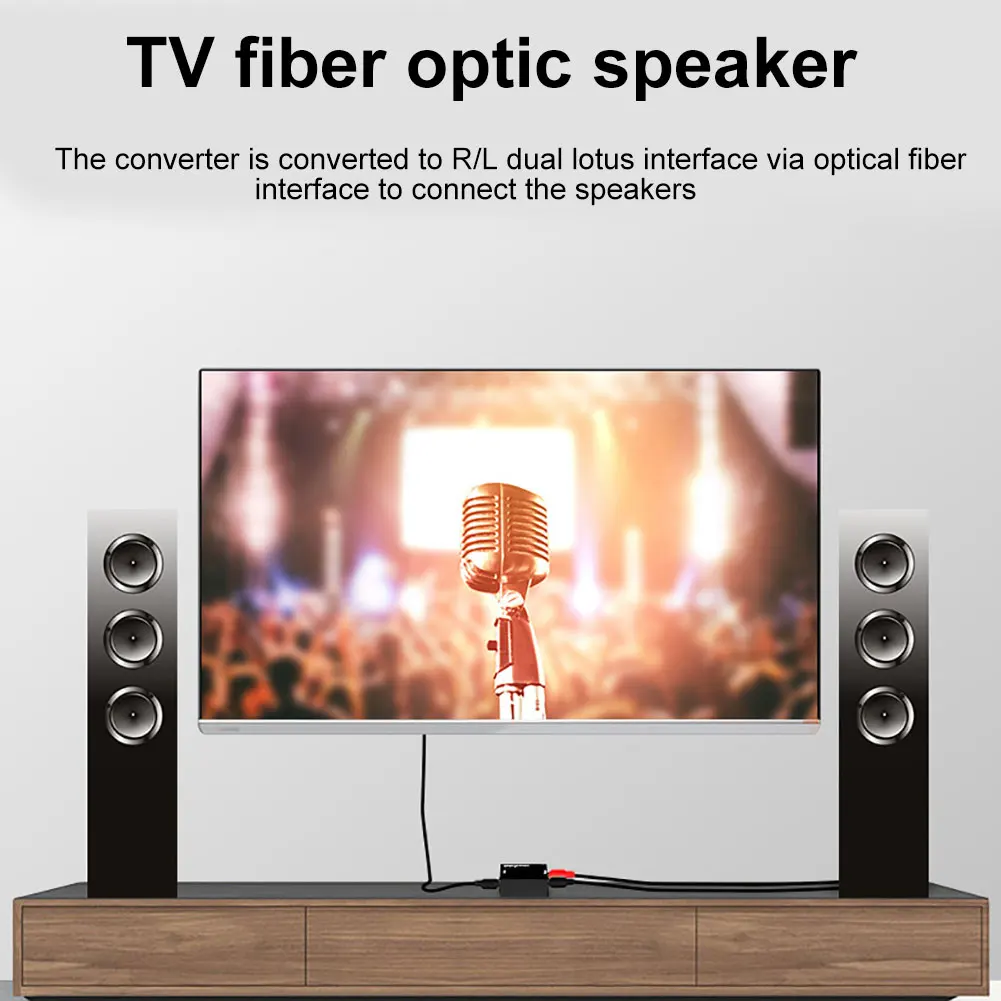Коаксиальный цифро-аналоговый RCA 3,5 мм аудио волоконно-оптический преобразователь сигнала адаптер