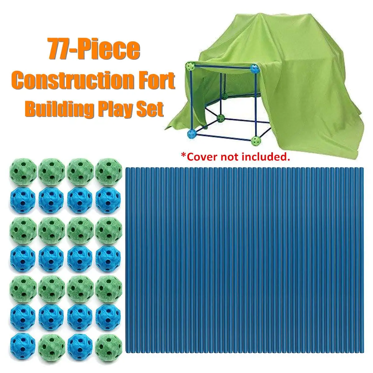 Складные 77 шт. палатка для детей, детская игровая палатка, наборы, набор игрушек, игрушка для дома, обучающая игрушка, строительная палатка в собранном виде