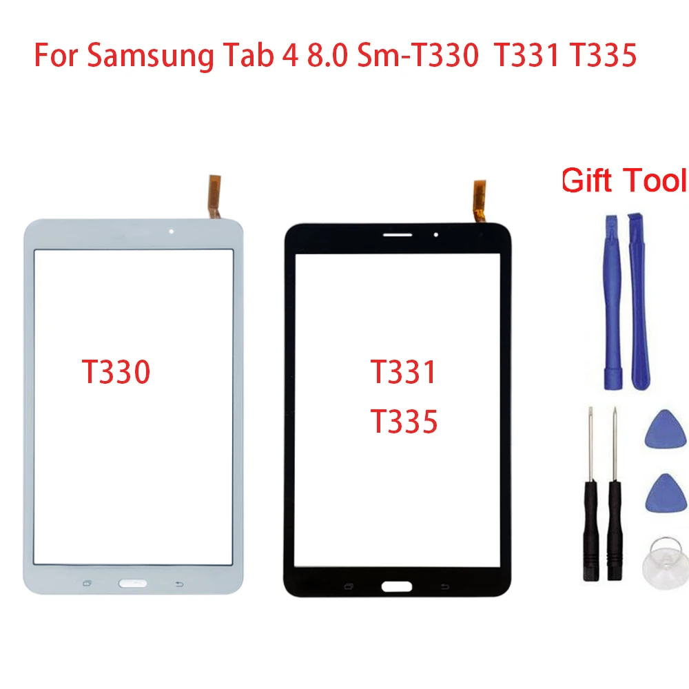 

New Touch screen For Samsung Tab 4 8.0 T330 T331 Sm-T335 touch Screen Digitizer Front Glass Touch Panel Replacement + tool