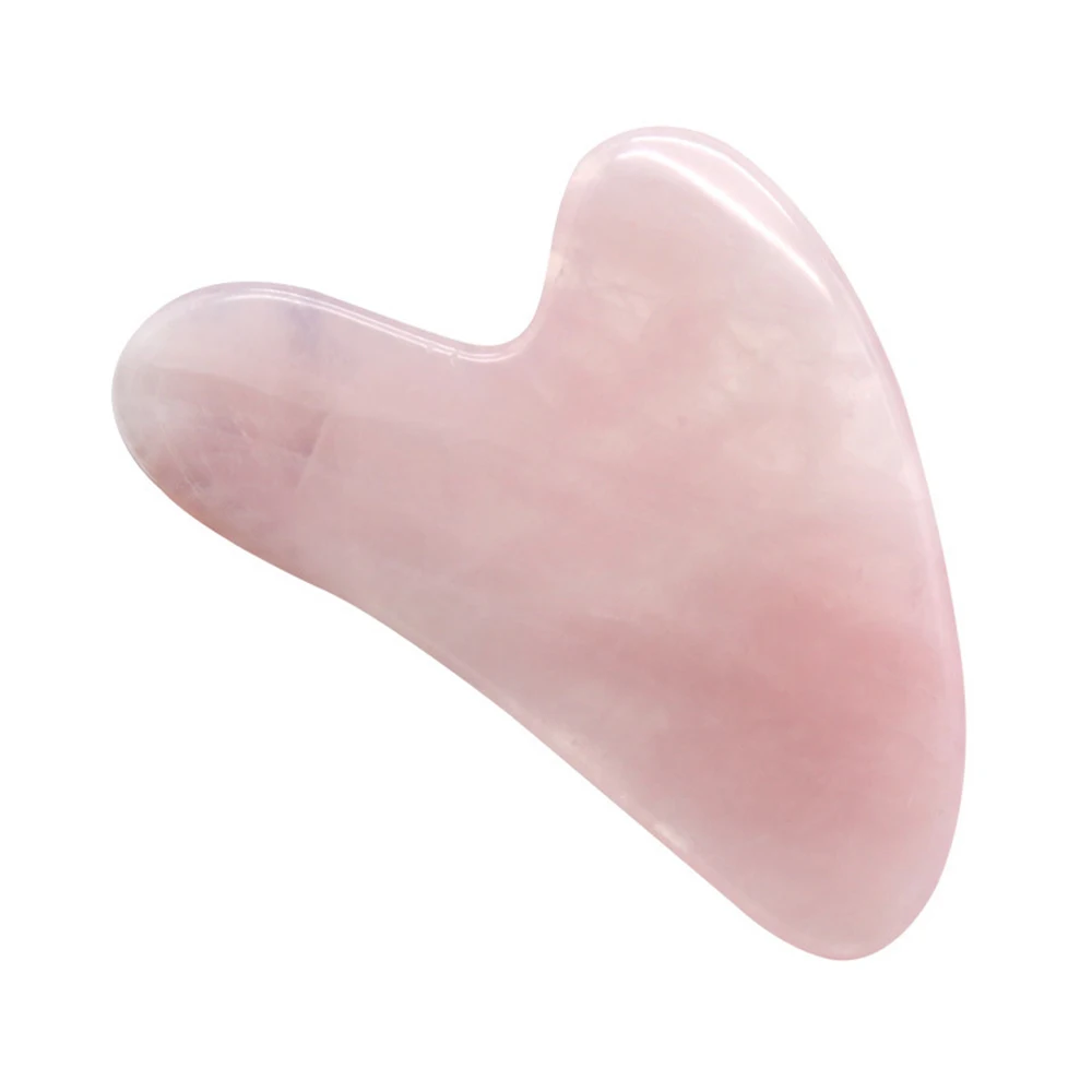 Natural Jade Guasha Stone Board Gua Sha Scraper Massager for Face Rose Quartz Gua Sha Plate ABS Plastic Body Face Massage Roller