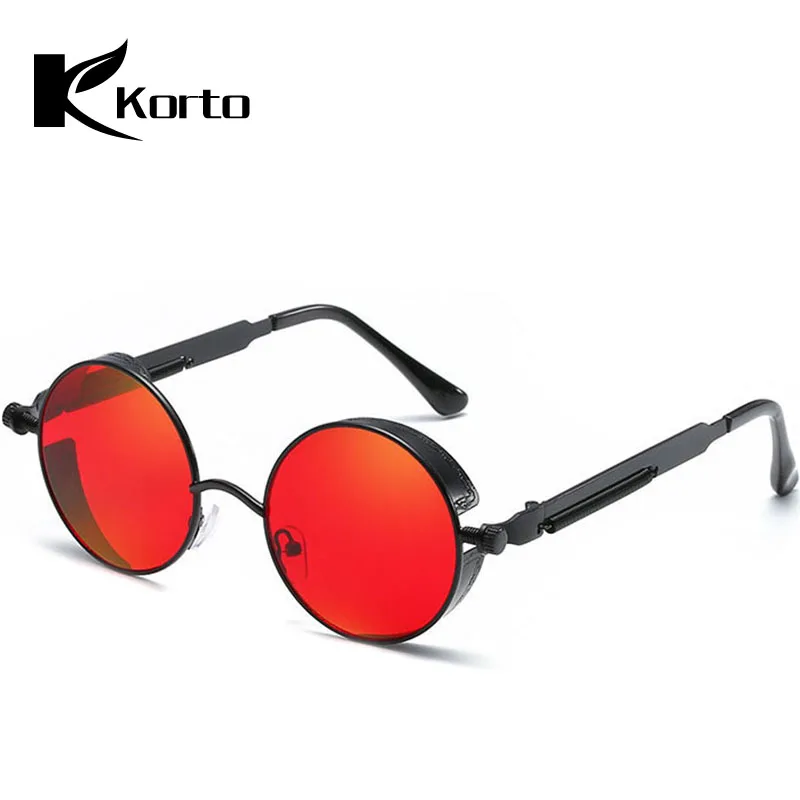 Ретро Круглые стимпанк Солнцезащитные очки для мужчин Oculos солнцезащитные очки Feminino винтажные 90S солнечные очки Хиппи забавные мужские очки