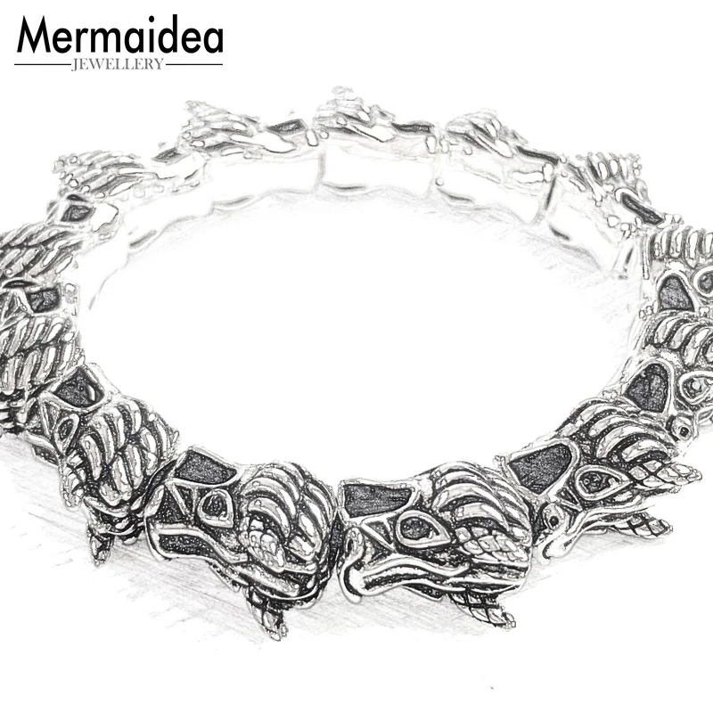 Dragon Strand Bracelet DIY Jewelry Accessories Good Jewerly For Men Women 2020 Gift silver plated Super Deals | Украшения и