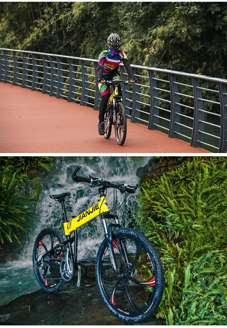 Clearance New brand Mountain Bike Aluminum Alloy Frame 26 Inch Wheel 24/27/30 Speed Downhill Folding Bicycle Dual Disc Brake Bicicleta 9 Clearance New brand Mountain Bike Aluminum Alloy Frame 26 Inch Wheel 24/27/30 Speed Downhill Folding Bicycle Dual Disc Brake Bicicleta 9