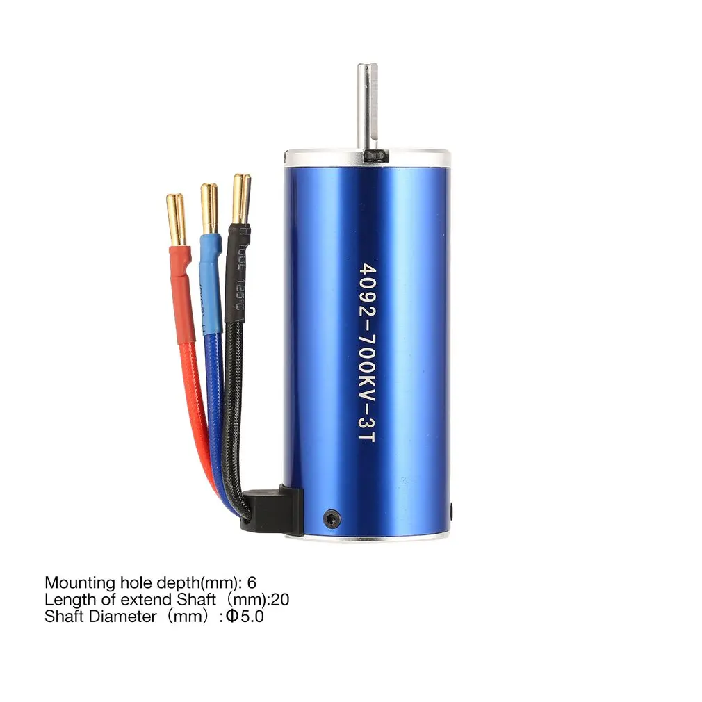 TC-CY 4092 3T KV700 5 мм Бессенсорный бесщеточный двигатель для 1/8 Bigfoot RC модель автомобиля запасные Запчасти аксессуары компонент