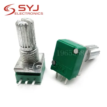 

5pcs/lot RK097N 1K 5K 10K 20K 50K 100K 500K 250K B5K with a switch audio 3pin shaft 15mm amplifier sealing potentiometer