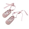 Kids Baby Girls Princess Shoes Cute Little Girl Solid Color Soft Sole Footwear Walking Dance Shoes with Ribbon for Spring Summer 1