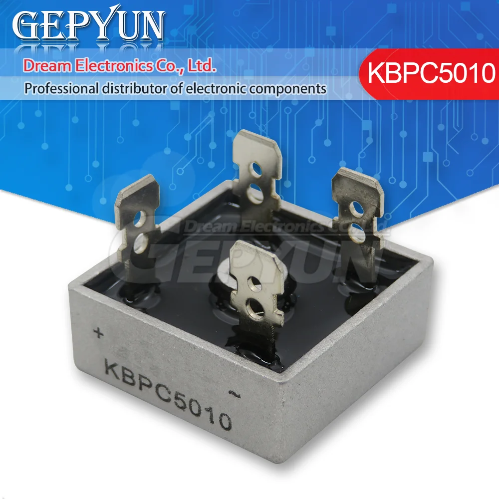 1pcs KBPC5010 1000V 50A Diode bridge rectifier Diode Bridge Rectifier Rectifier Diodes Electrical Rectifier Diodes