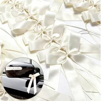 

50pcs/ Pack Delicate Wedding Pew End Decoration Bowknots Ribbon Bows Party Cars Chairs Decoration Bowknots