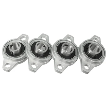 

4Pcs KFL001 12mm Zinc Alloy Self Aligning Pillow Block Flange Bearing Rhombic Bearing Housing