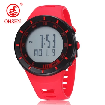 

OHSEN Women LED Electronic Digital Watch Stop Watch Clock Sport Watches Man 50M Waterproof Children Wristwatches For Mens Ladies