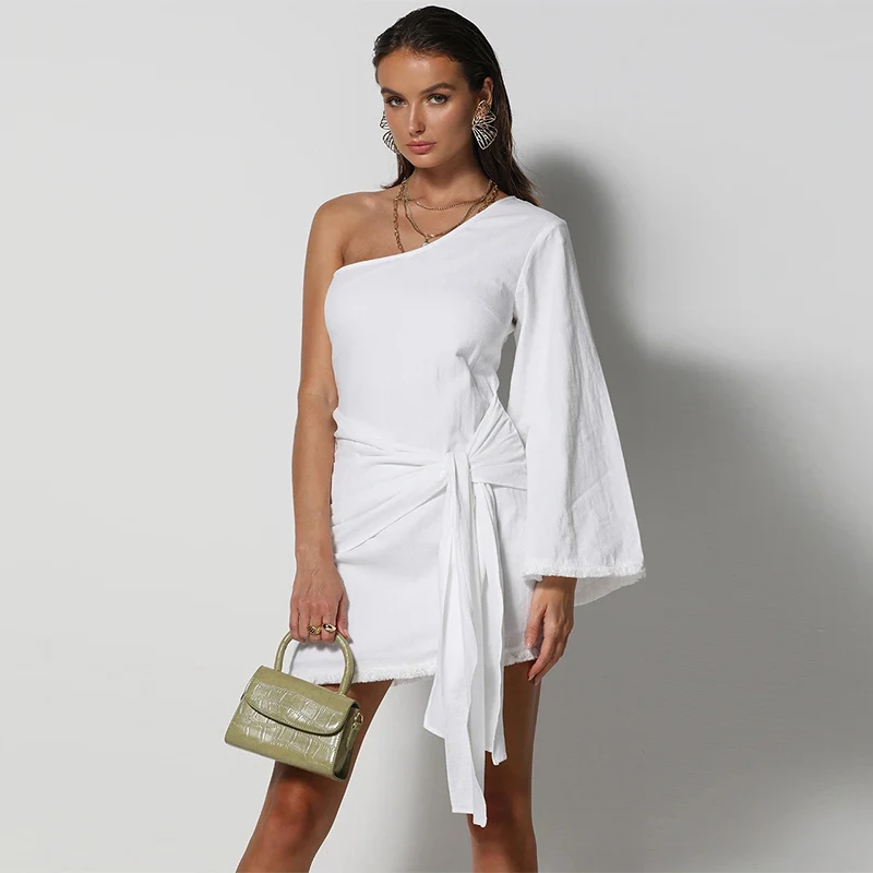 one shoulder summer dresses