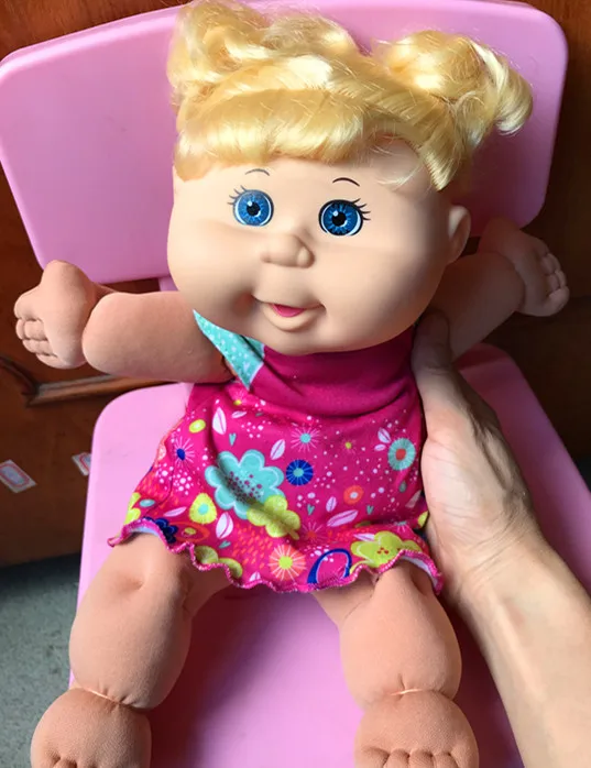1" Новая Капуста патч Детские куклы Reborn Baby Doll детский подарок на день рождения - Цвет: cwith random clothes