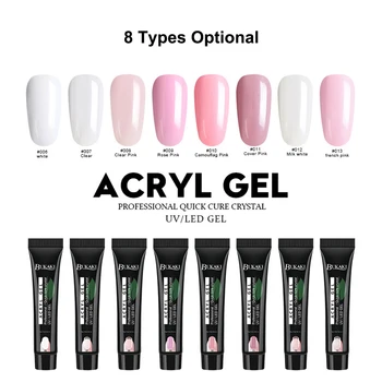 

Professional Long Lasting Quick Cure Crystal UV/LED Builder Gel Nail Art Tips Finger Extension Gel Painless