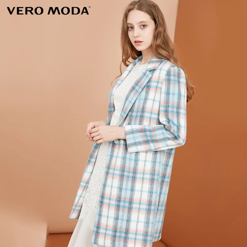 Vero Moda зимнее шерстяное пальто женское средней длины | 318327515