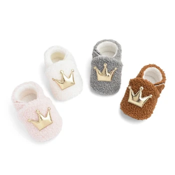 

Autumn Baby First Walkers Baby Girls Boys Breathable Anti-Slip Casual Crown Sneakers Toddler Soft Soled Babies Shoes for Girl