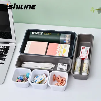 

8PCS Drawer Style Storage Box Tray Shallow Drawer Organizers Separate Free Combination Small Object DIY Can Be Customized