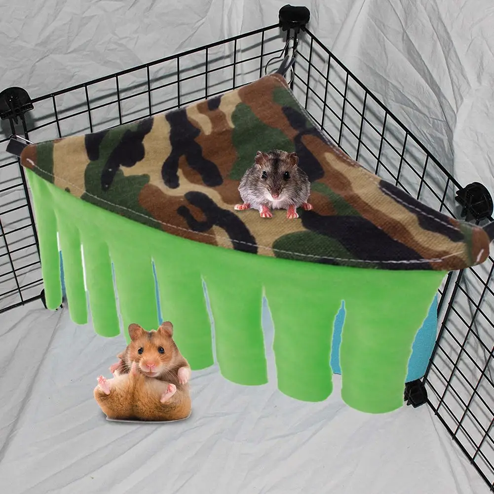 Морская свинья угловая флисовая лесная клетка для хомяка Гамак Крыса подвесная кровать игрушка-гнездо охлаждающая палатка маленький домик для животных 20E