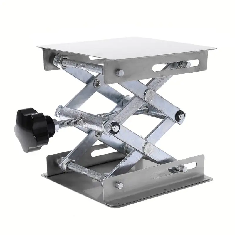 Oubit Manual Lifting 100X100mm Lab-Lift Lifting Platforms Stand Rack Scissor Stainless Steel 