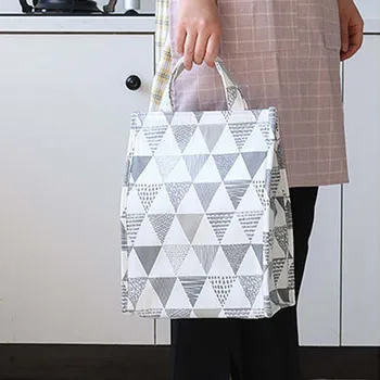 

New Fashion Women Insulation Lunch Bag Waterproof Portable Thermal Bento Box Men Female Office Picnic Food Storage Bags Purse