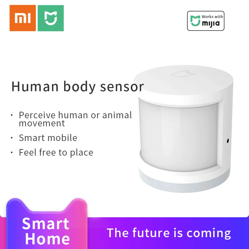 Xiaomi Mijia Human Body Sensor Smart Body Movement Motion Sensor Zigbee Connection Smart Home Accessories work with Mijia APP
