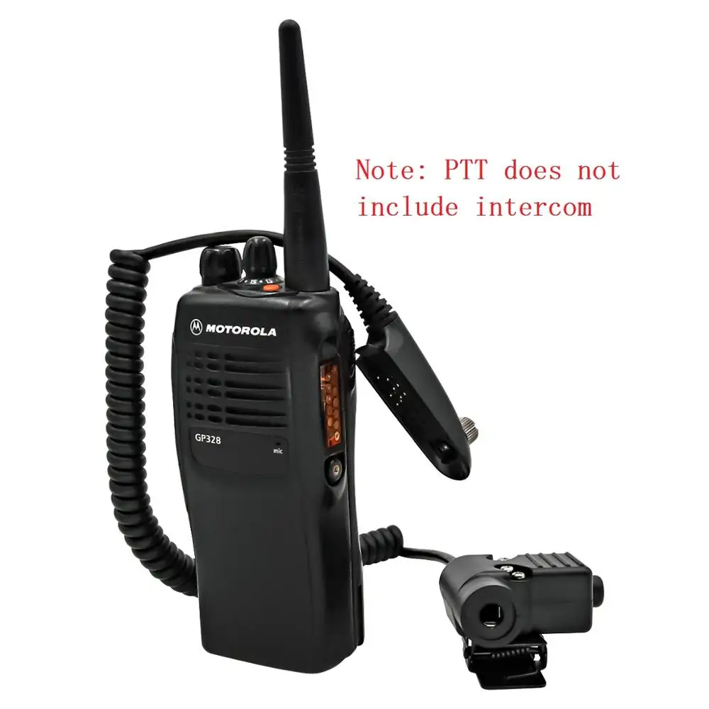 Тактический PTT U94 Кабельный адаптер для Motorola walkie talkie GP140 GP320 GP328 GP338 GP340 радио