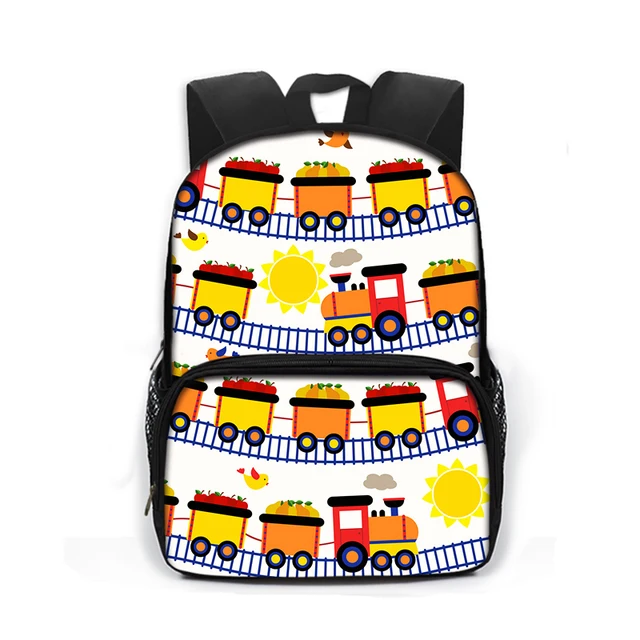 13 Inch Locomotive Train Children School Bags for Boys Girls Book Bag Kid Kindergarten Bag Cartoon School Backpack Small Daypack 13qhctc07cw