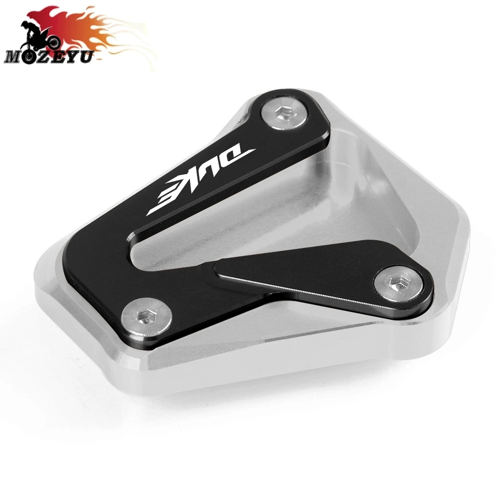 Мотоцикл CNC алюминиевый, для мотоцикла Kickstand боковой стенд удлинитель площадка для увеличения для KTM DUKE790 DUKE790 - Цвет: SL-BK