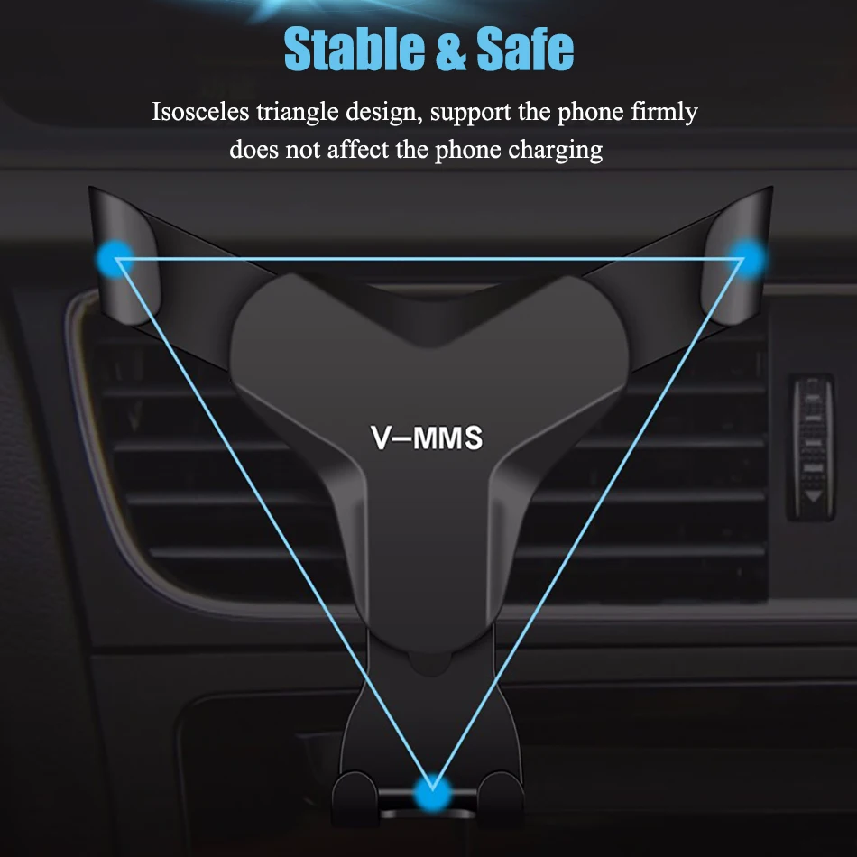 Гравитационный Автомобильный держатель для телефона в автомобиле с вентиляционным отверстием без магнитного держателя для мобильного телефона Подставка для мобильного телефона поддержка для iPhone gps