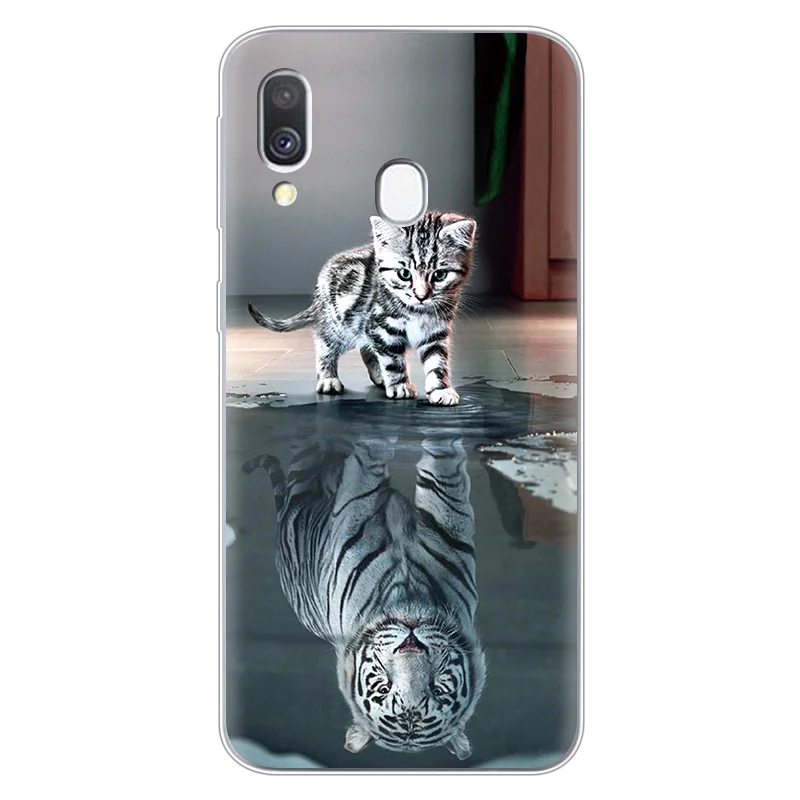 Роскошный чехол для телефона с рисунком в виде животного для samsung Galaxy A40 A30 A50 A70 A60 A10 модный силиконовый мягкий ТПУ покрытие для чехла