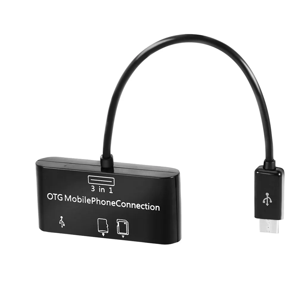 Ouhaobin Usb 2,0 концентратор Скорость 3 порта USB разветвитель USB 3,1 type-C адаптер для ПК компьютер с для SD/MicroSD карт ридер