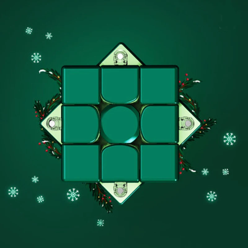 Счастливого Рождества,, 3x3x3 Магнитная флагманский Ограниченная серия Скорость волшебный куб волшебство, обучающая игрушка для восторженные вентилятор