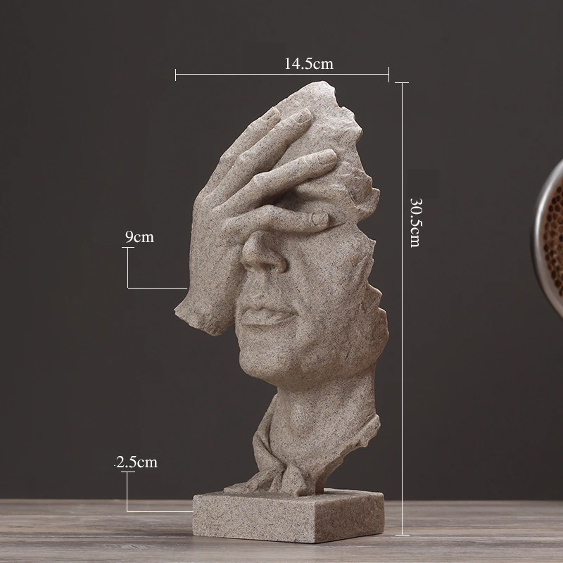 Resin Silence Figurines (6)