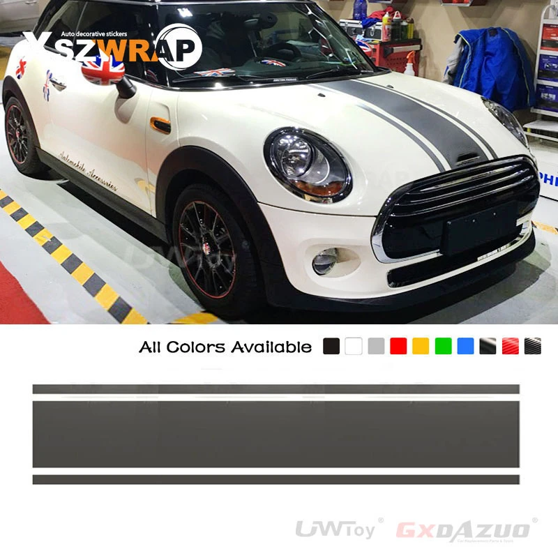 Mini Cooper S Clubman 5 Cửa R55 08 21 Phụ Kiện Hood Tặng Bộ 3 Sọc Xe O To Va đề Can Xe O To Kiểu Dang Xe Kiểu Dang Car Stickers