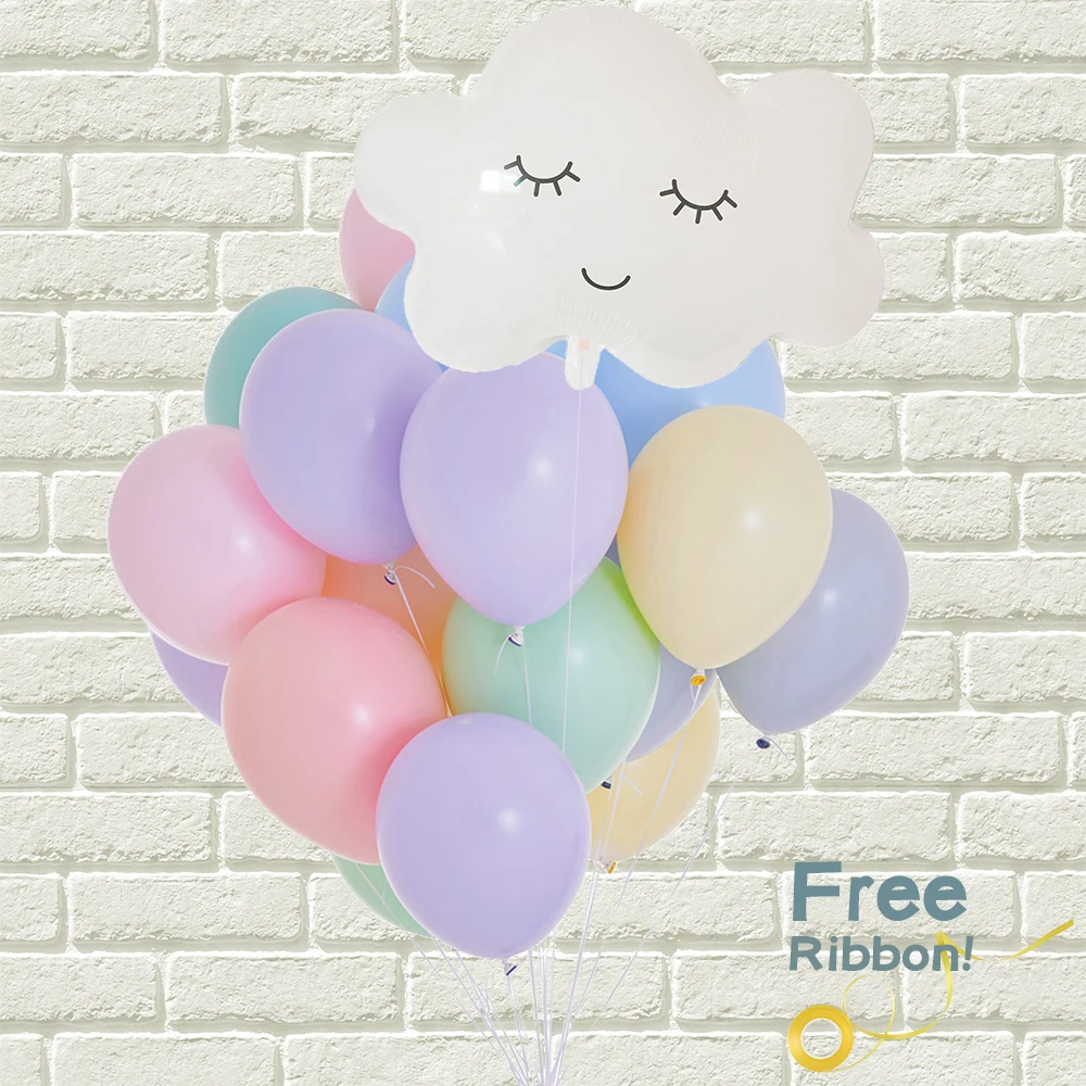 31 шт вечерние воздушные шары пастельного цвета для дня рождения красочная улыбка