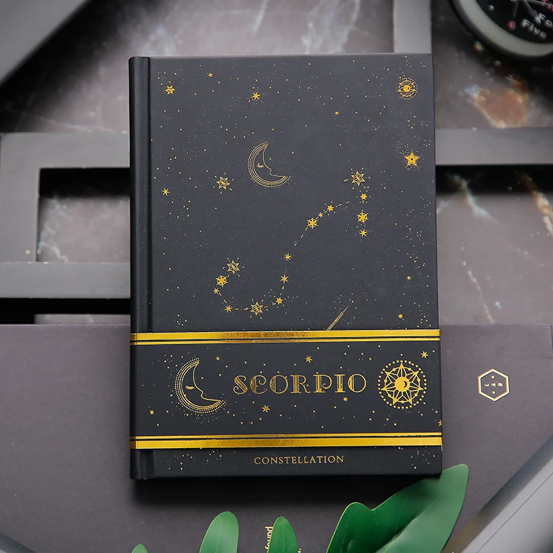 Винтажный дневник зодиака, блокнот, 96 листов, пустой блокнот, блокнот, креативный блокнот, школьные канцелярские товары, блокноты - Цвет: scorpio