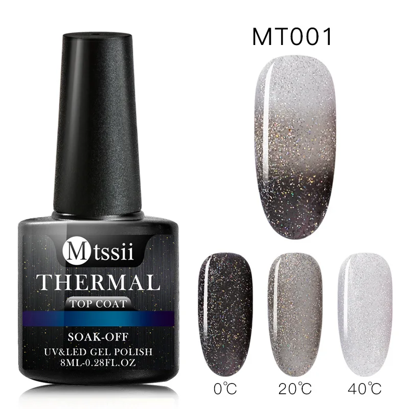 Mtssii термальный ультра-тонкий блеск 22 цвета замочить от УФ гель цвет-chaging температура гель для изменения цвета дизайн ногтей гель маникюр - Цвет: BS03332