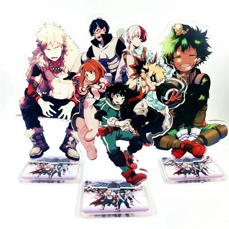 Японский аниме My Hero Academy Todoroki Shoto Bakugou костюм кацуки для косплея фигурка акриловая настольная подставка фигурка модель пластина декор подарок