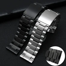 Для DZ4323 DZ4283 DZ4309 браслет silve Black ремешок для часов из нержавеющей стали 26 мм специальные мужские часы стальной браслет