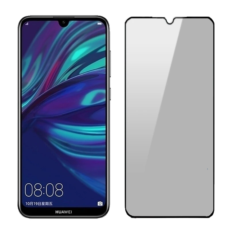 

9D Privacy Screen Protector For Huawei Y6 2018 Glass Tempered Glass For Huawei Y7 Y9 2018 Glass Protective Anti Glare/peep Film