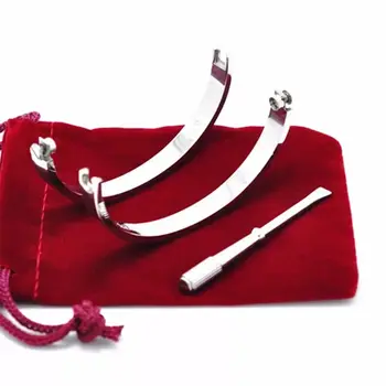 

Classic Titanium Steel Horizontal Line Screw Love Bangles & Bracelets Women Men Pulseira Screwdriver Bracelets Luxury