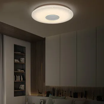 

Embedded installation round starlight music and bluetooth speaker dimmable color changing lamp music LED ceiling light MJ61918