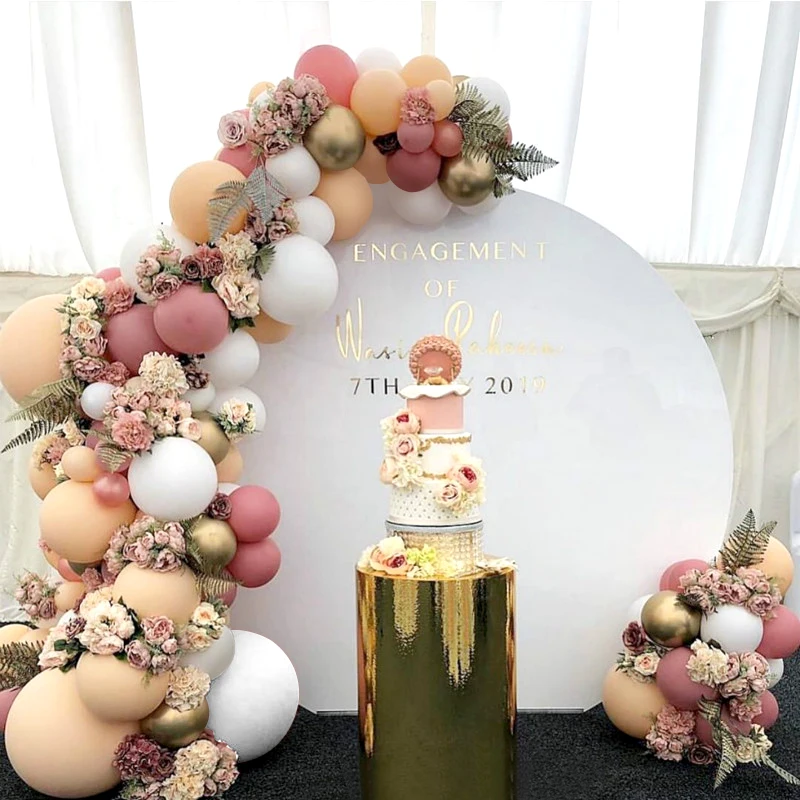 

Morandi Color Balloon Garland Arch Wedding Decoration New Year Birthday Party Decor Macaron Balloon Combination