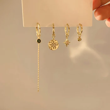 

Korean version of the earrings earrings female 2020 new wave temperament net red girl retro ear hanging tassel Trend earrings