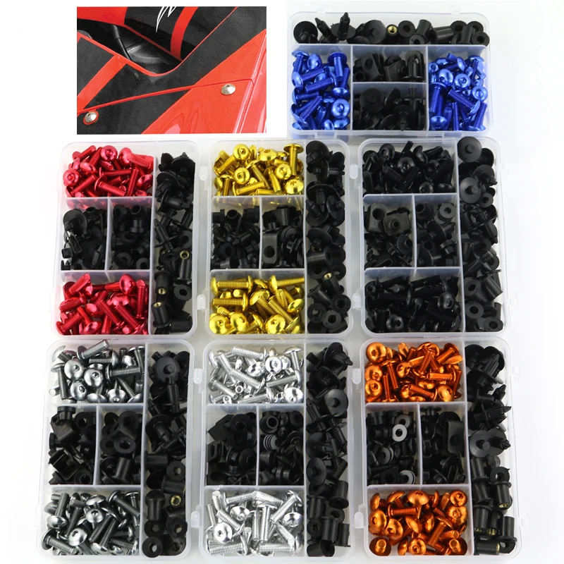 

M5 M6 Complete Fairing Bolts Kit Fit For Honda VTR 1000 RC51 VTR1000F VFR 750 800 VFR1200F CBF1000 ST1100 ST1300 NC700S NC750X
