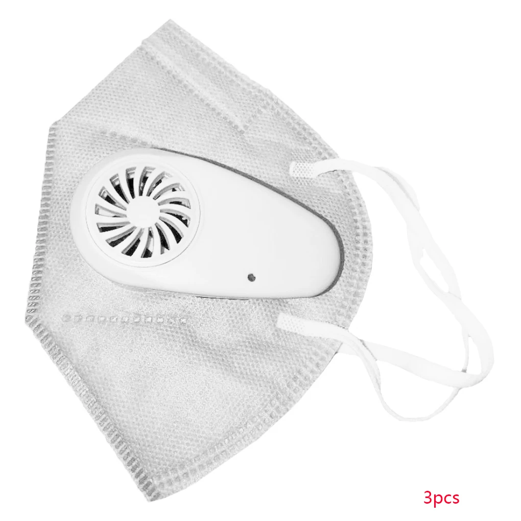 

Dust Mouth Mask with Electric Air Supply Fan Anti-dust Respirator Unisex Air Filter Face Mask