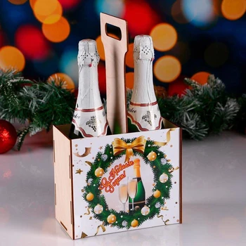 

Box for champagne "Happy New Year!" champagne with glasses 5215790