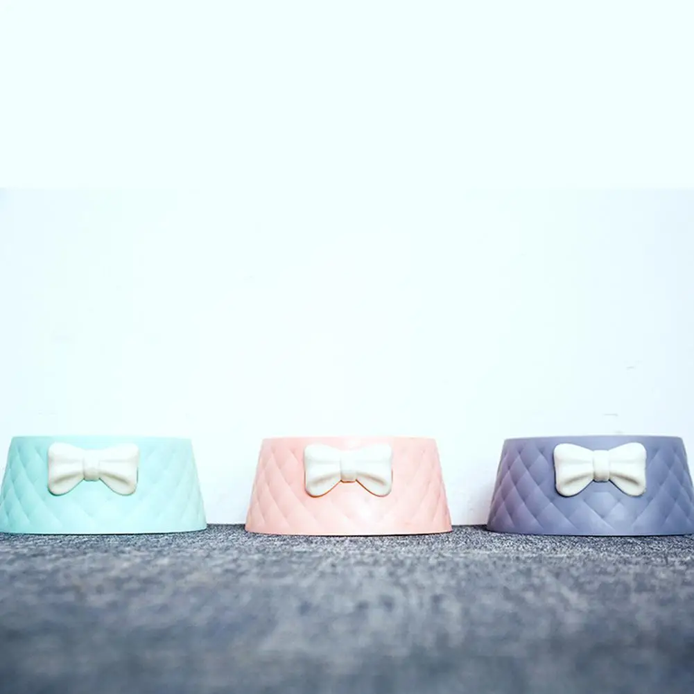 HobbyLane милые кормушки для домашних животных Bowknot Алмазный Узор герметичная миска для собак и кошек